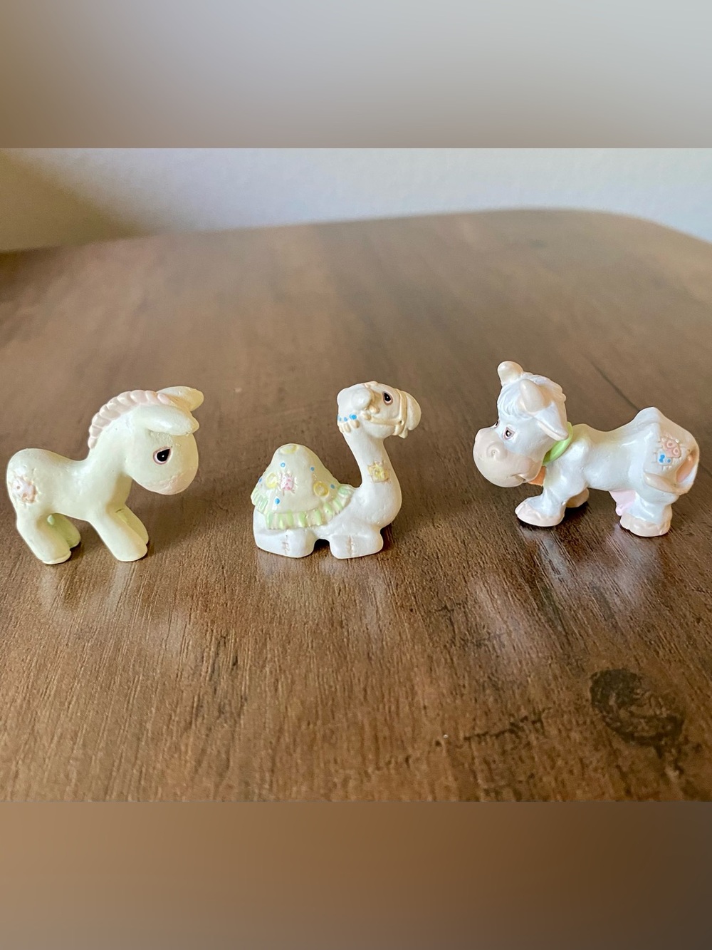Vintage 1989 Precious Moments Mini Pewter Nativity Animals Set #694487 SB 3